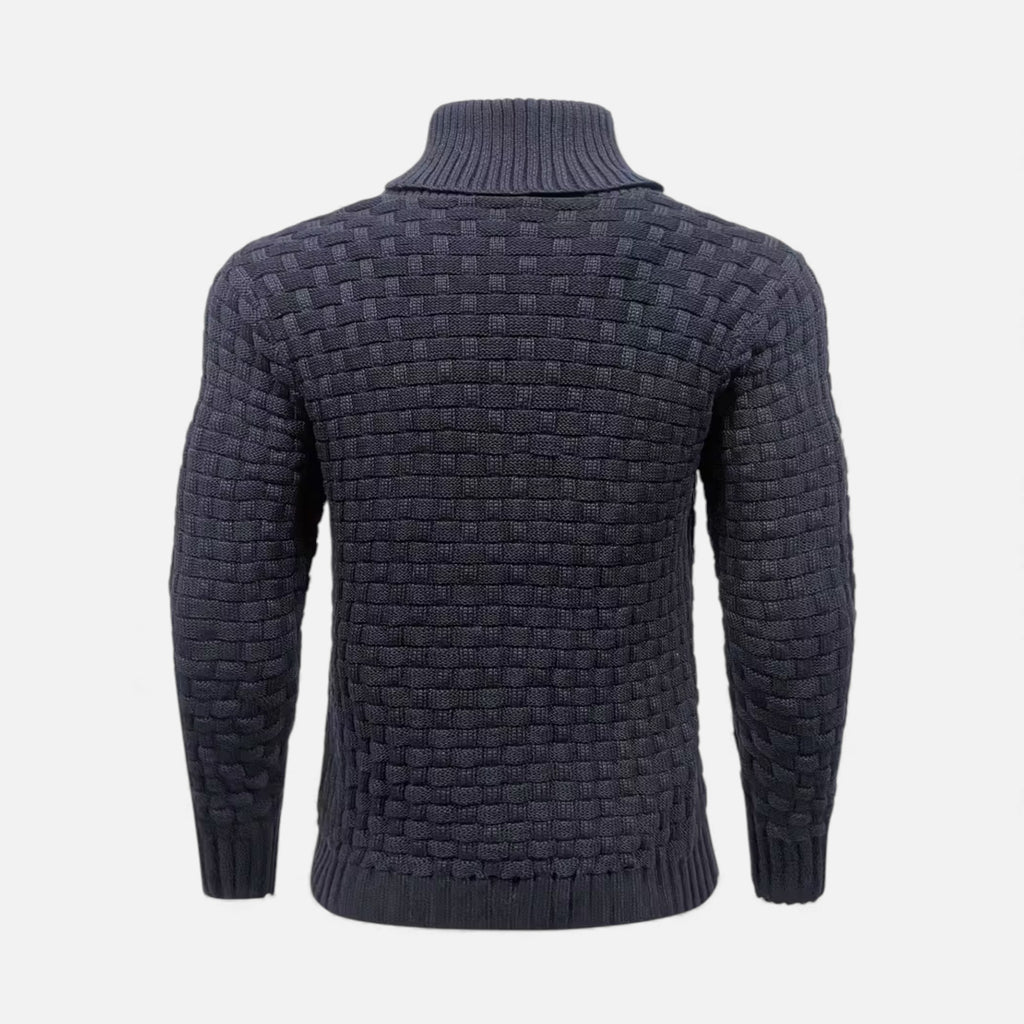 Monvéline | Men’s Waffle Knit Sweater – Classic Winter Ease