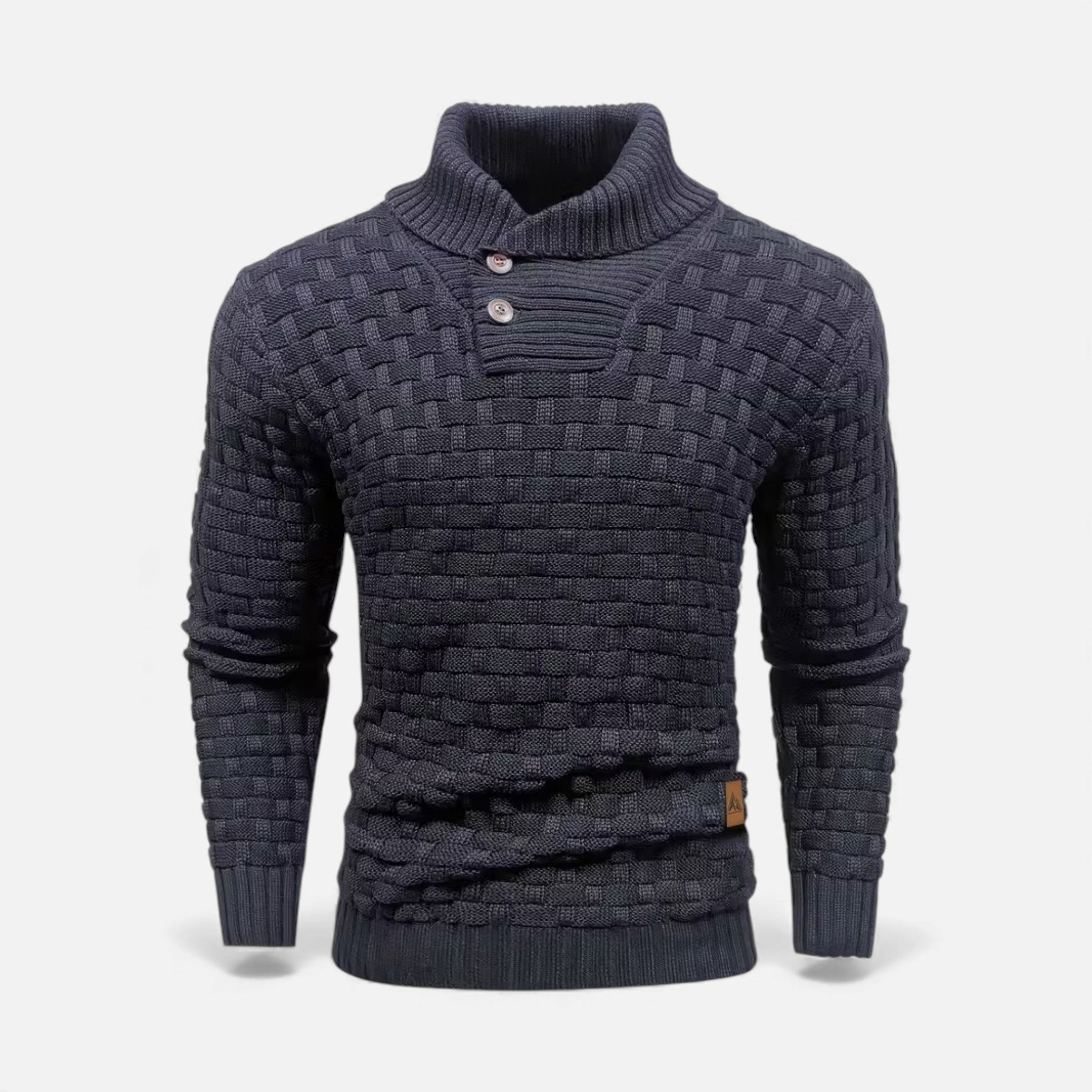 Monvéline | Men’s Waffle Knit Sweater – Classic Winter Ease