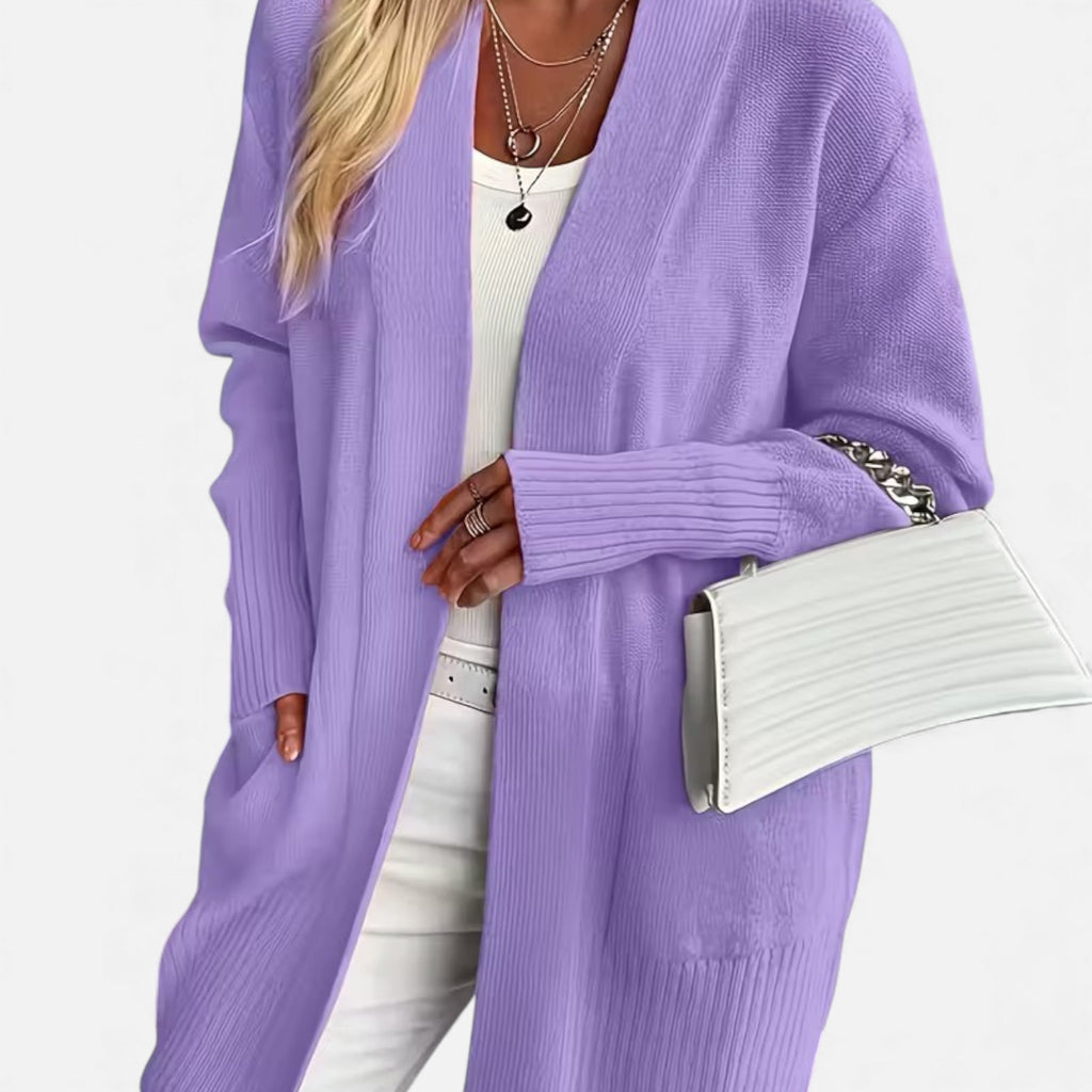 Monvéline | Women’s Knit Cardigan – Longline Everyday Elegance