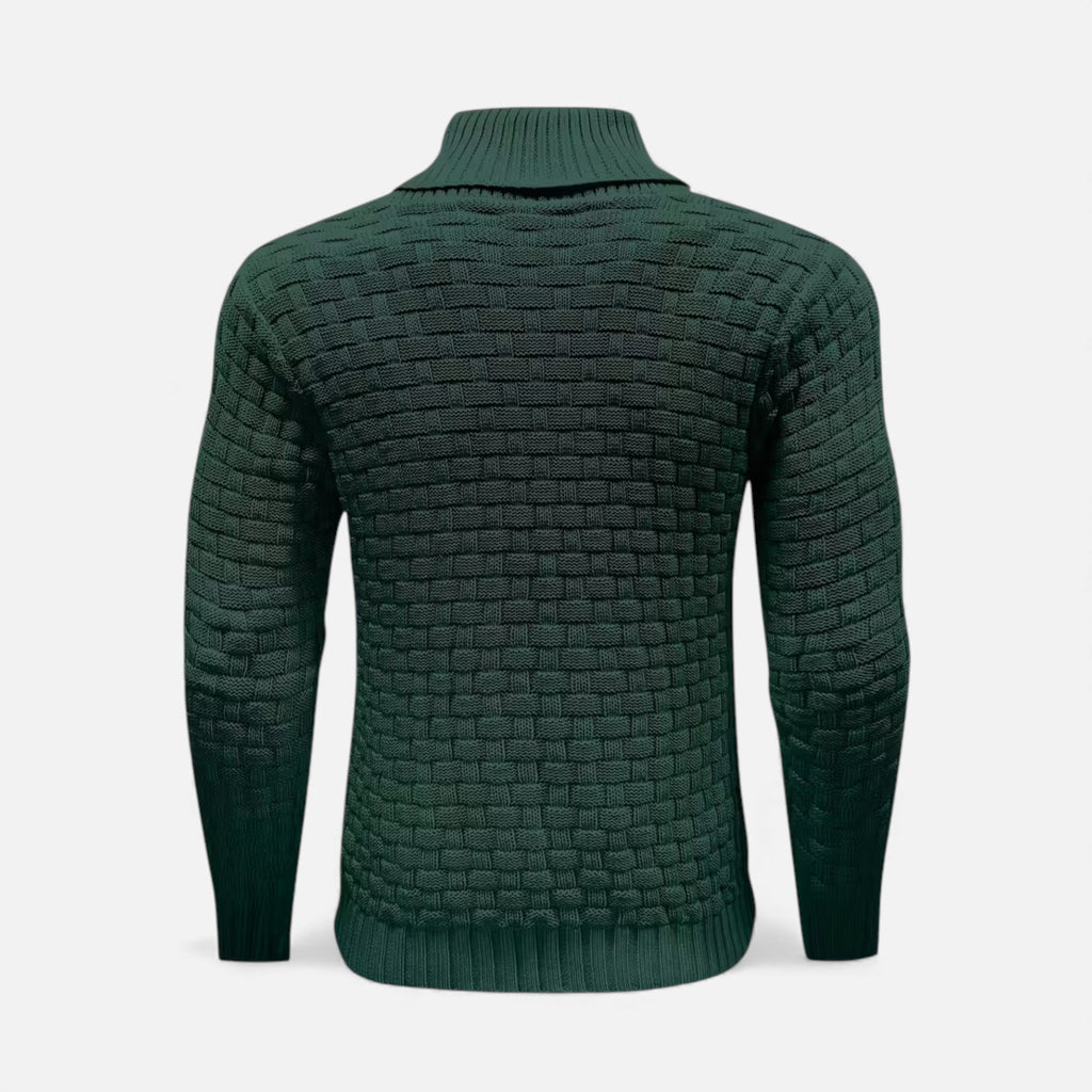 Monvéline | Men’s Waffle Knit Sweater – Classic Winter Ease