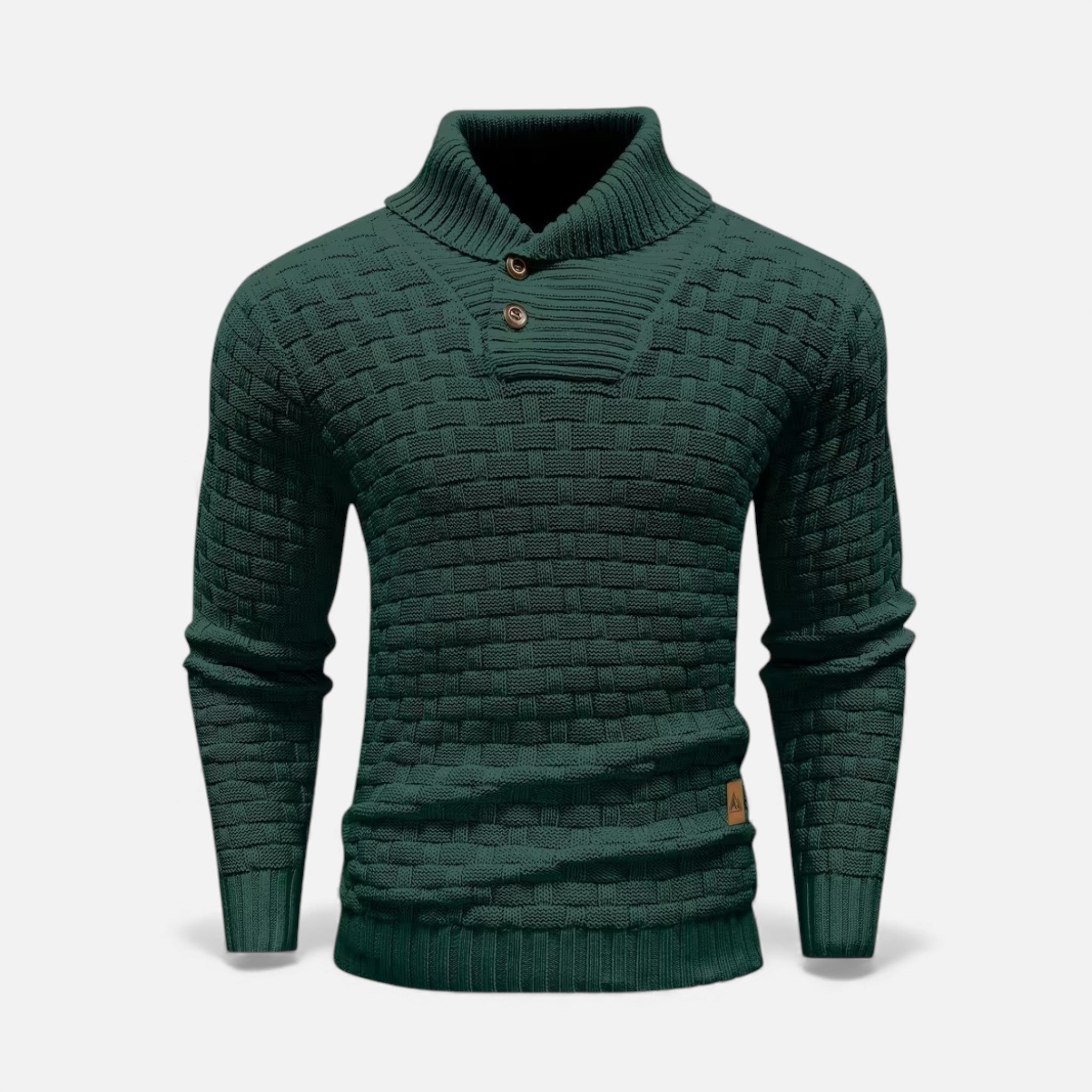 Monvéline | Men’s Waffle Knit Sweater – Classic Winter Ease