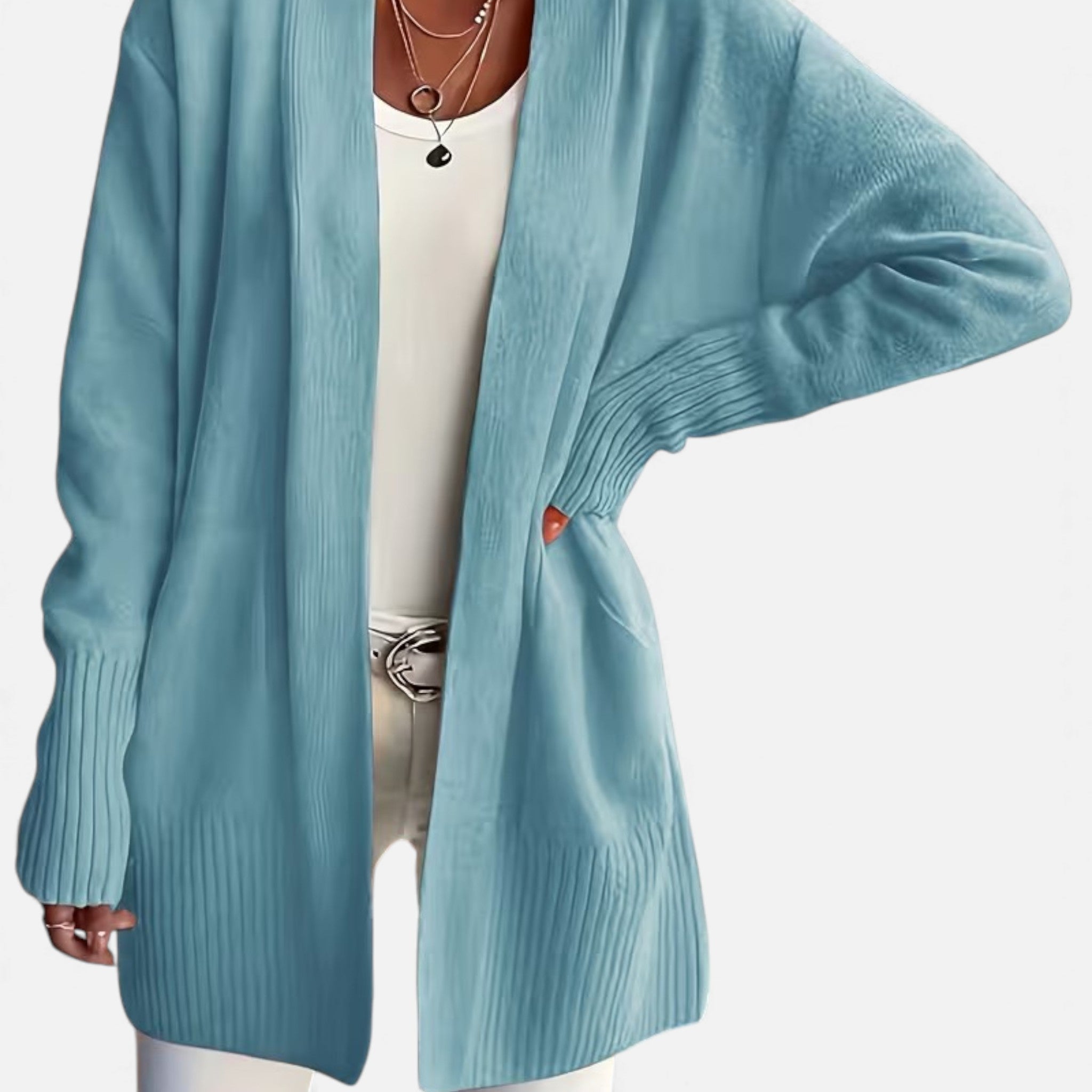 Monvéline | Women’s Knit Cardigan – Longline Everyday Elegance