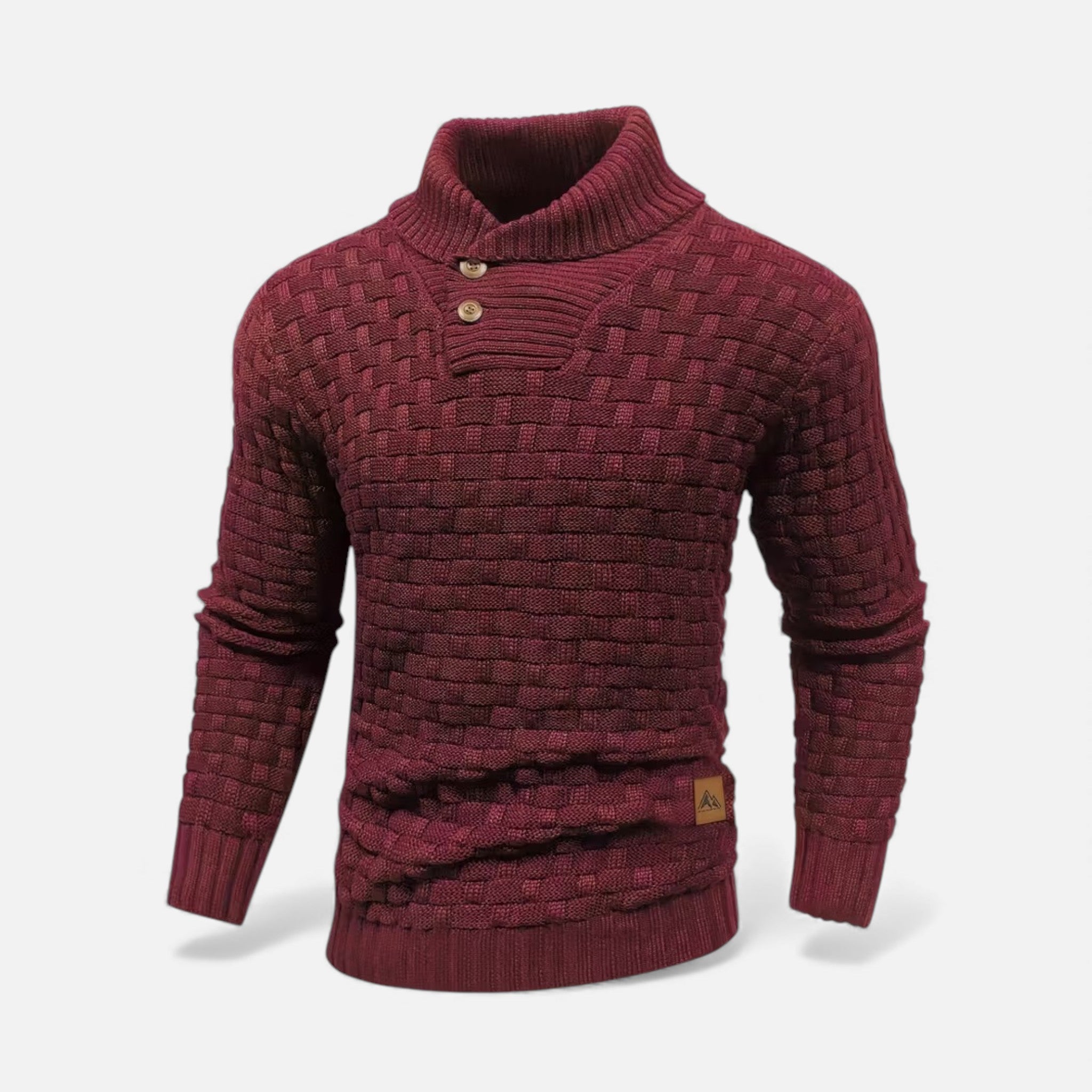 Monvéline | Men’s Waffle Knit Sweater – Classic Winter Ease