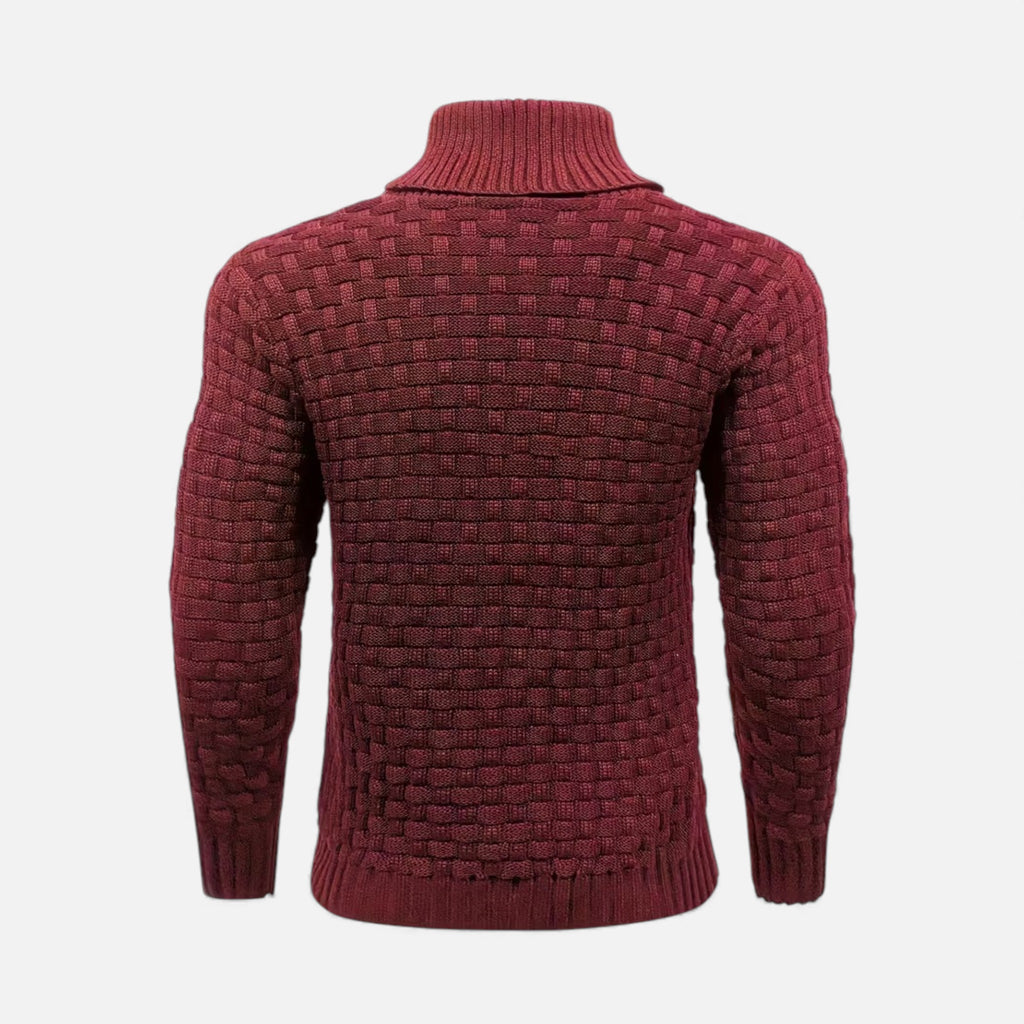 Monvéline | Men’s Waffle Knit Sweater – Classic Winter Ease