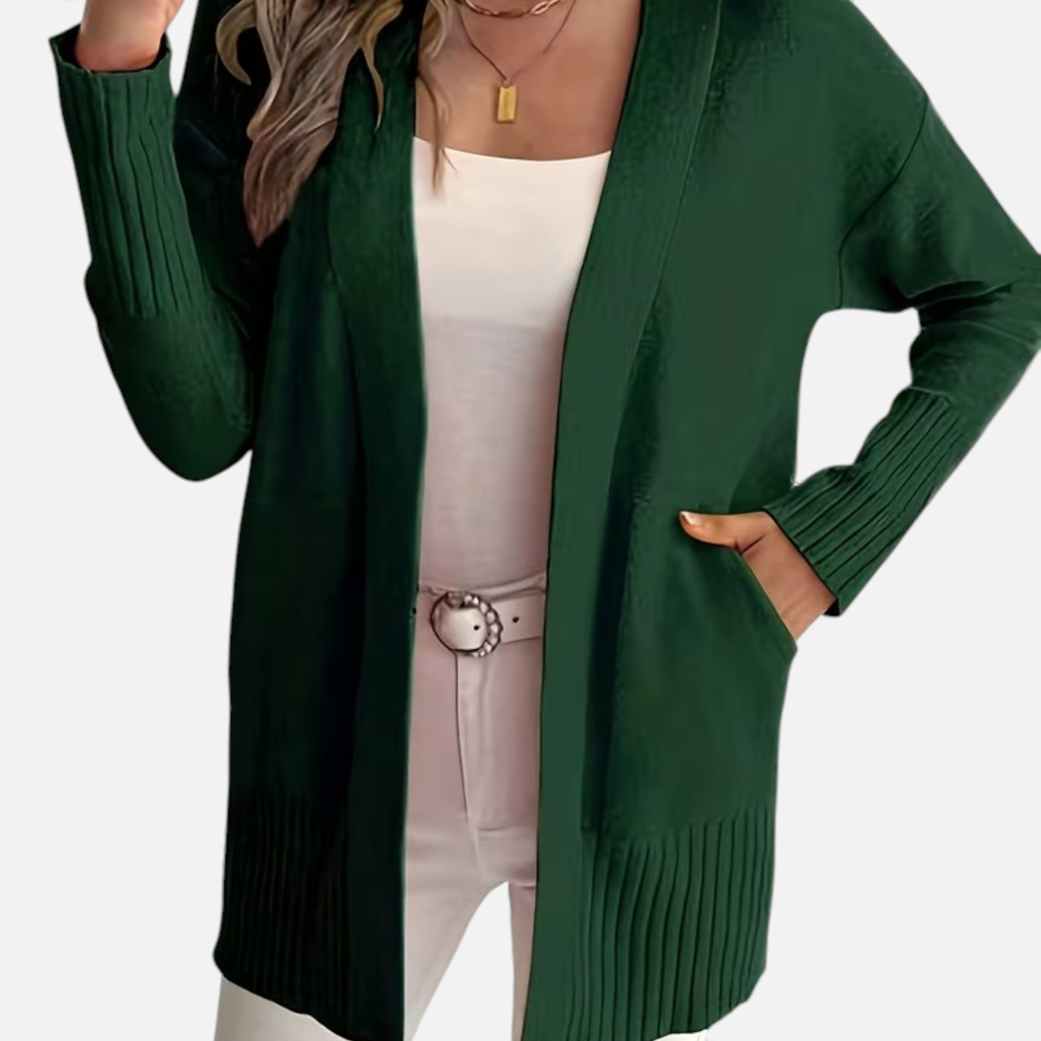 Monvéline | Women’s Knit Cardigan – Longline Everyday Elegance