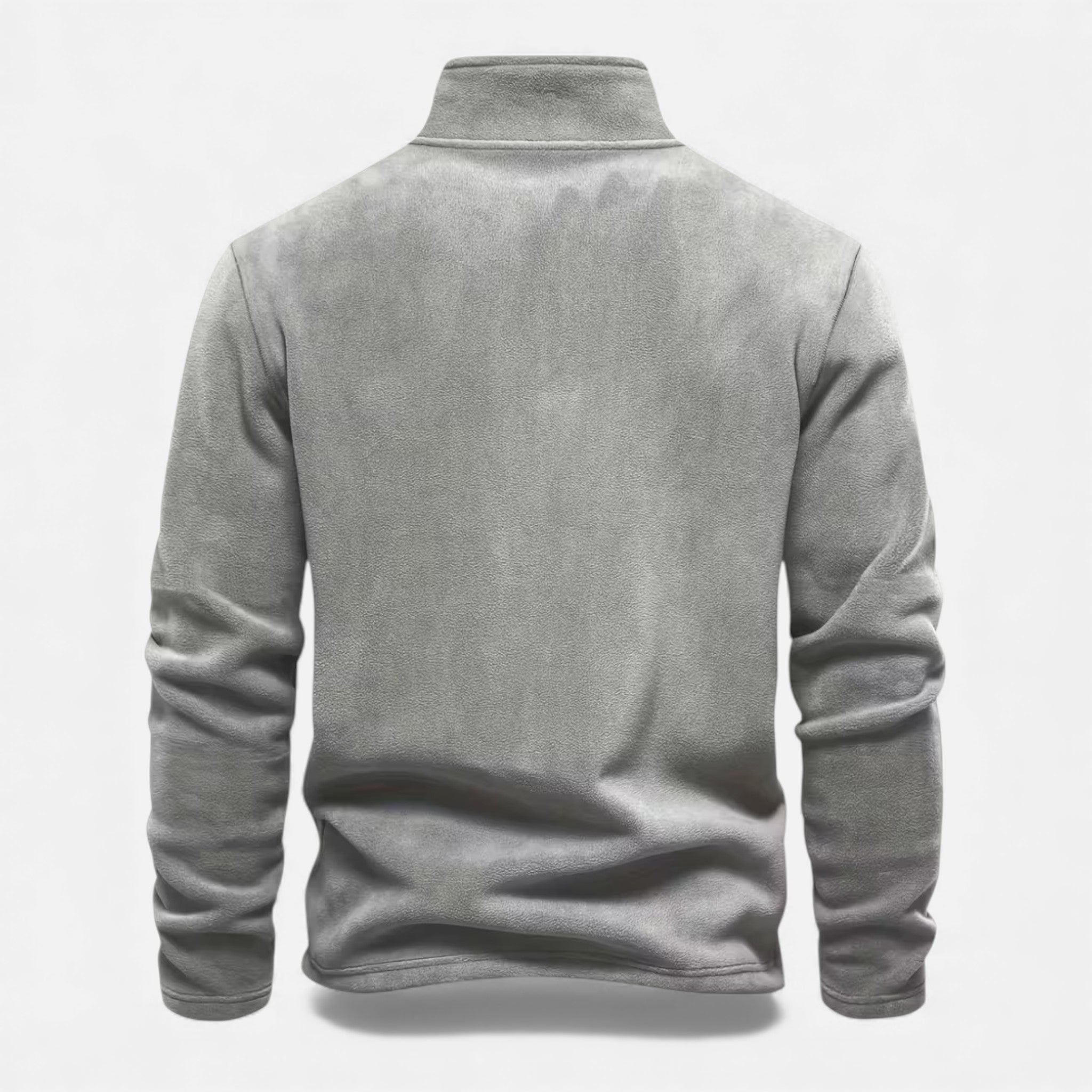 Monvéline | Men’s Lamb-Fleece Sweatshirt – Heritage Stand Collar