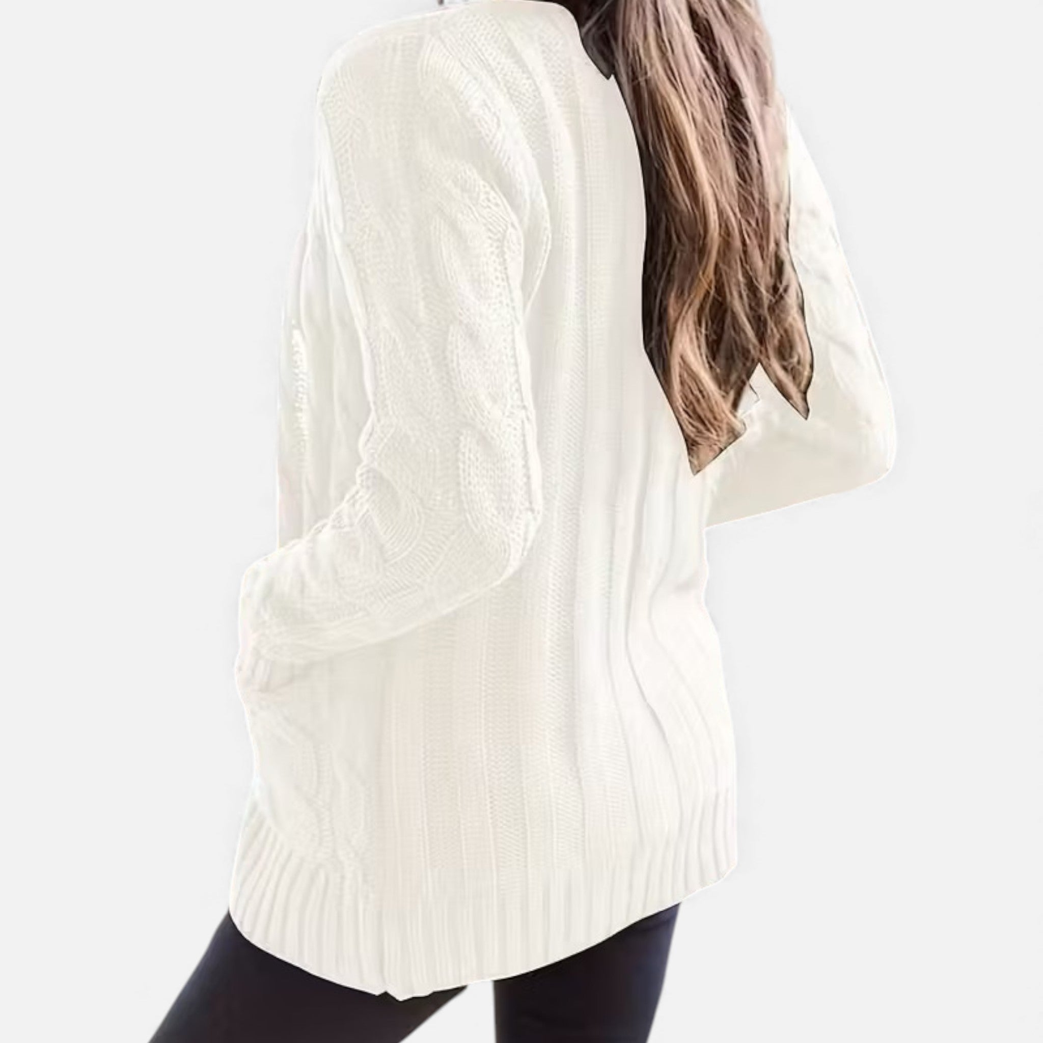 Monvéline | Women’s Cable Knit Cardigan – Heritage Soft-Touch Warmth