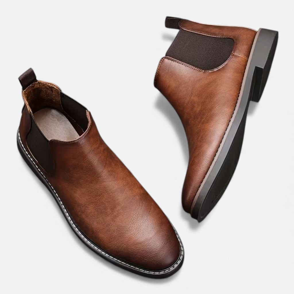 Monvéline | Men’s Leather Heritage Chelsea Boots