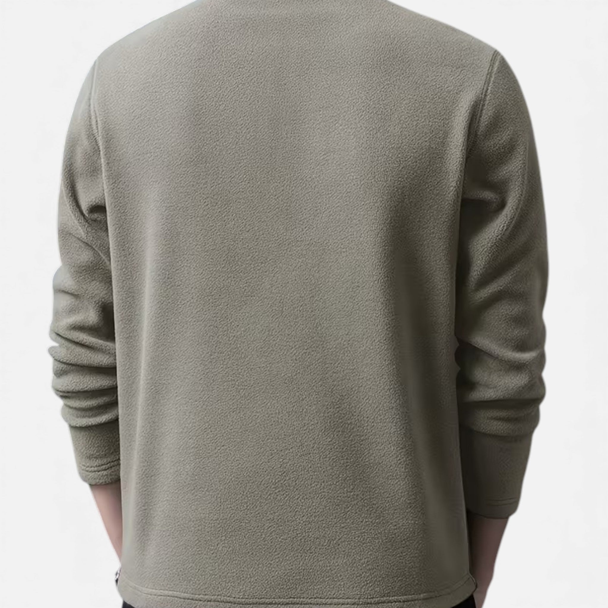 Monvéline | Men’s Lamb-Fleece Sweatshirt – Heritage Stand Collar