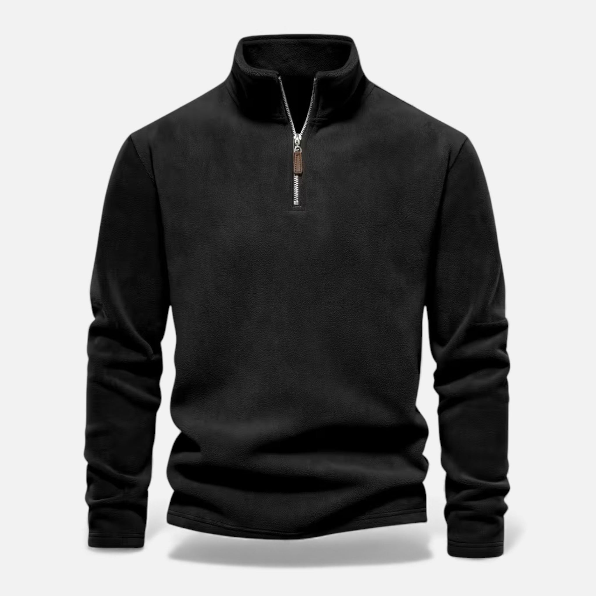 Monvéline | Men’s Lamb-Fleece Sweatshirt – Heritage Stand Collar