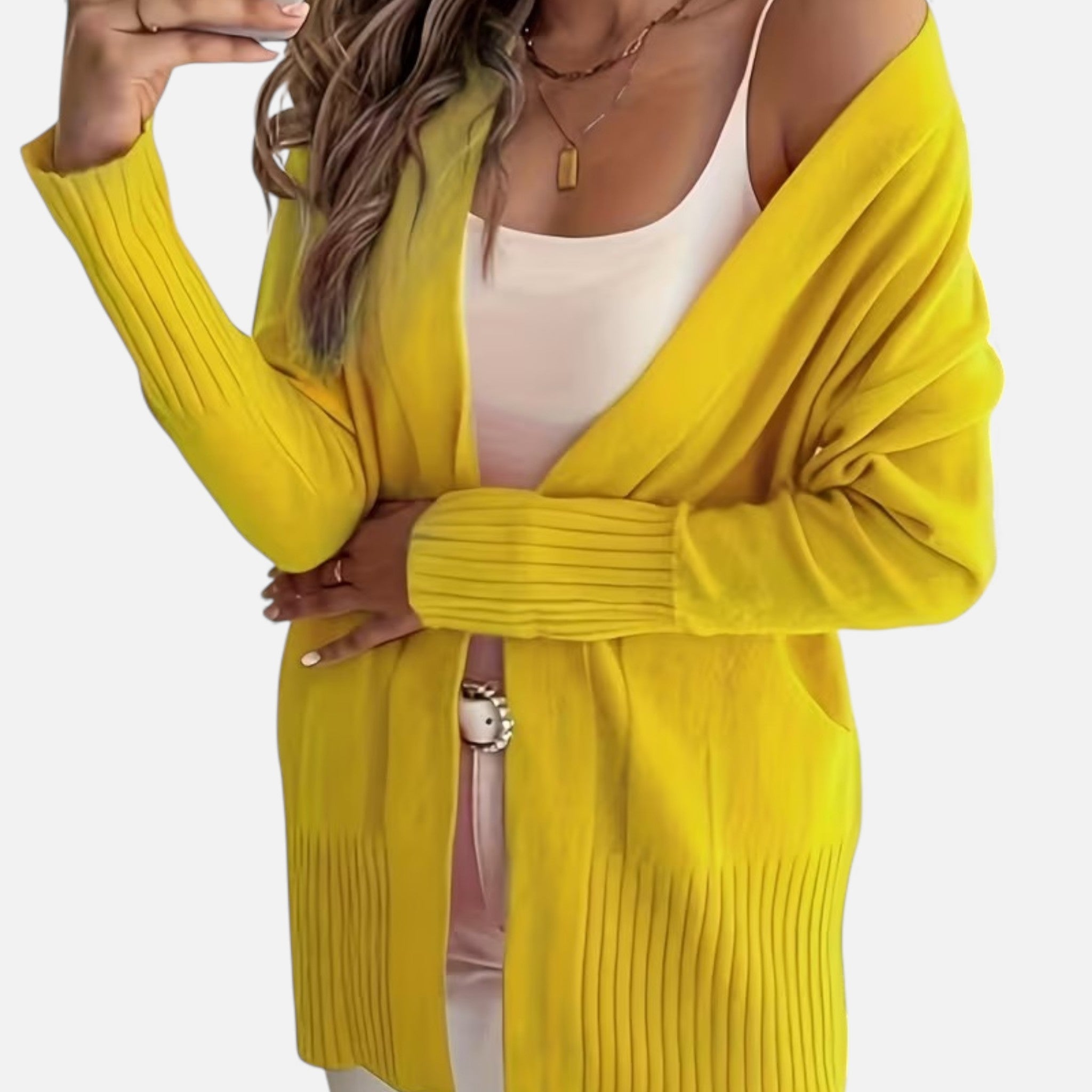 Monvéline | Women’s Knit Cardigan – Longline Everyday Elegance