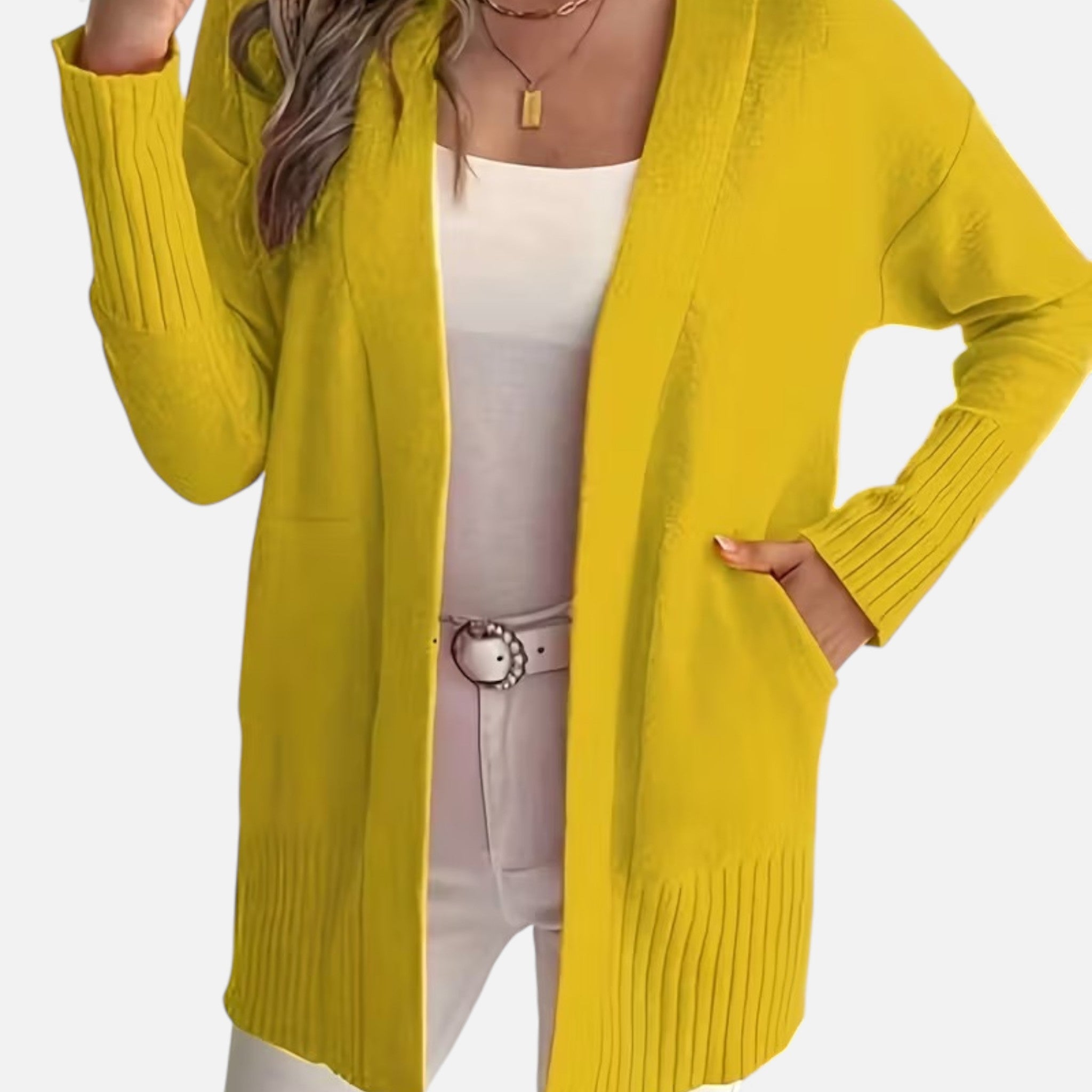 Monvéline | Women’s Knit Cardigan – Longline Everyday Elegance