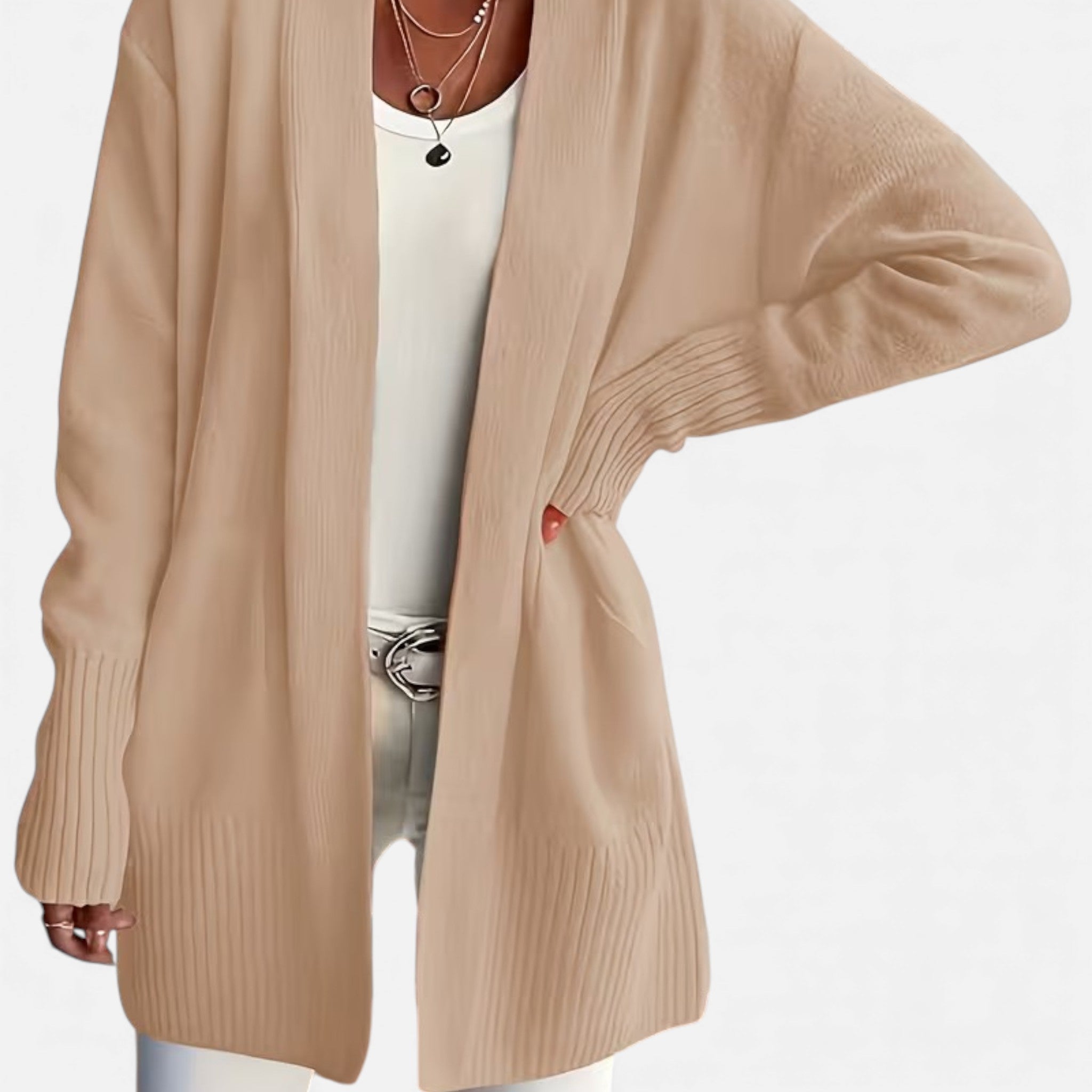 Monvéline | Women’s Knit Cardigan – Longline Everyday Elegance