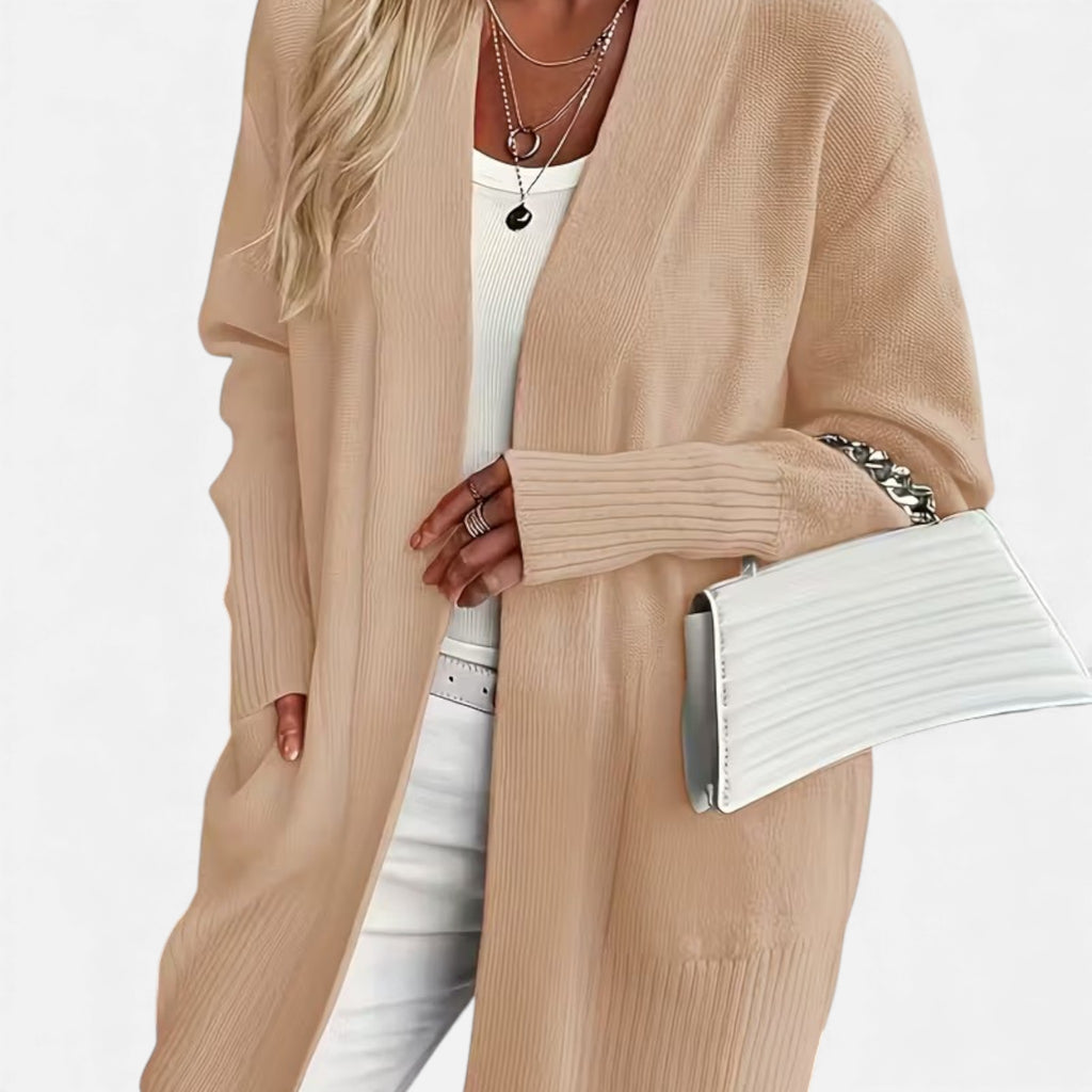 Monvéline | Women’s Knit Cardigan – Longline Everyday Elegance