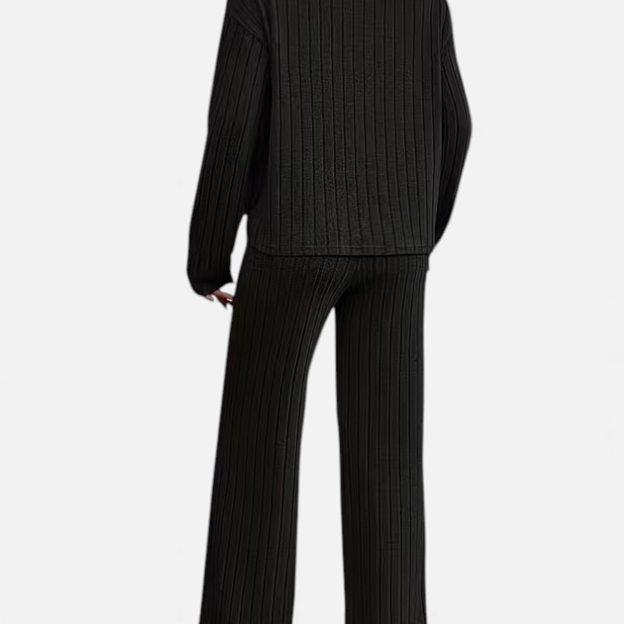 Monvéline | Women’s Two-Piece Set – Refined Ribbed Comfort