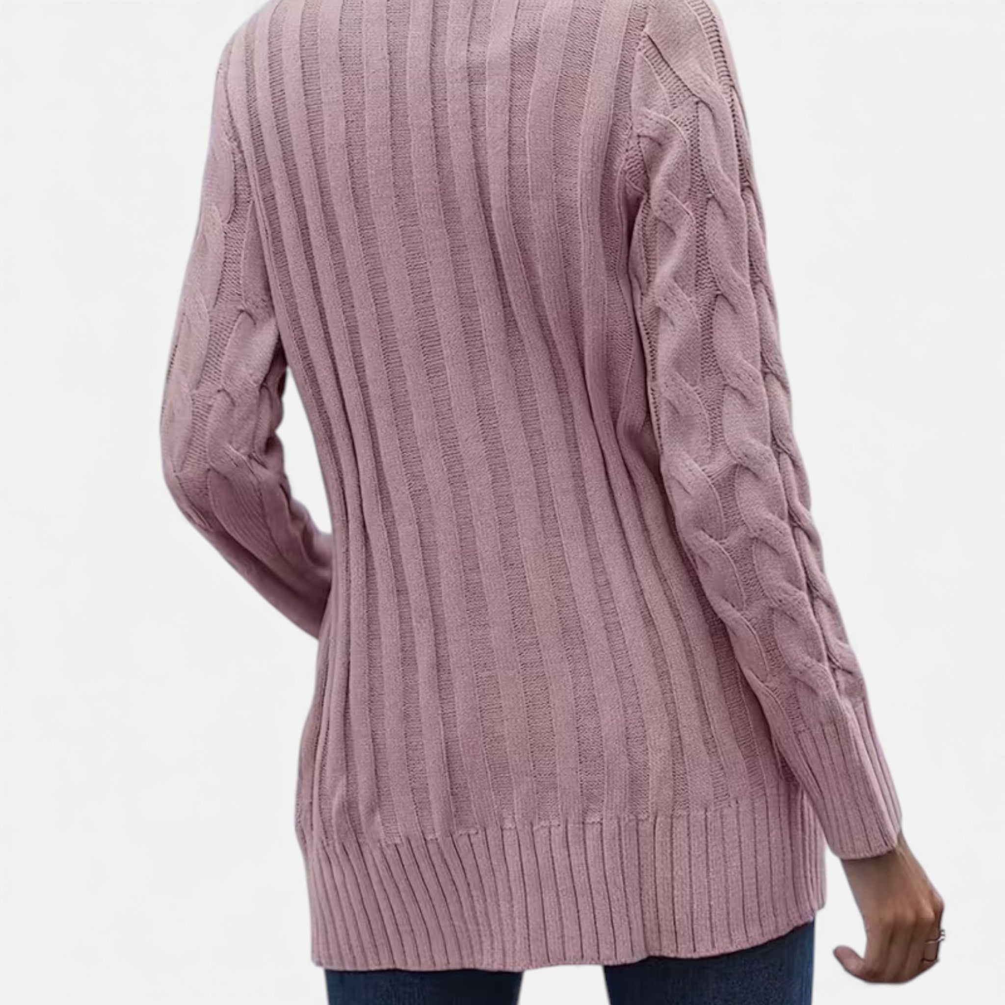 Monvéline | Women’s Cable Knit Cardigan – Heritage Soft-Touch Warmth