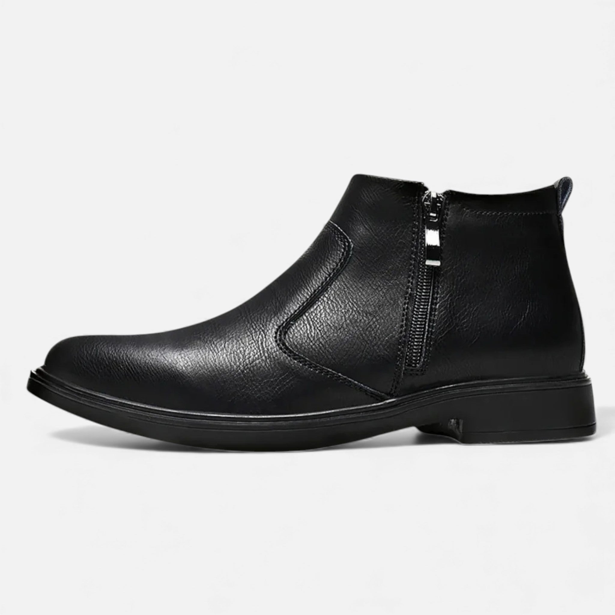 Monvéline | Men’s Leather Side-Zip Chelsea Boots