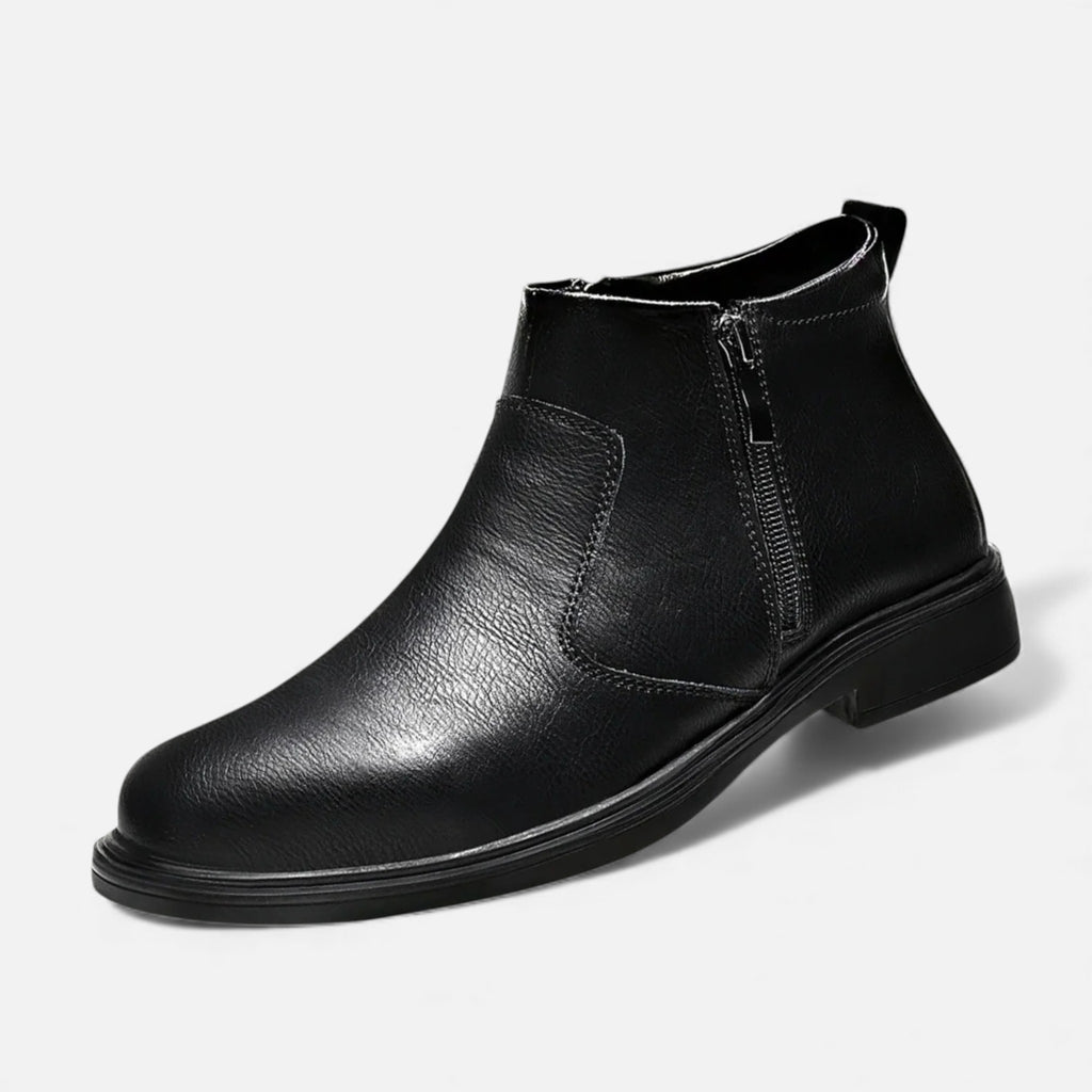 Monvéline | Men’s Leather Side-Zip Chelsea Boots