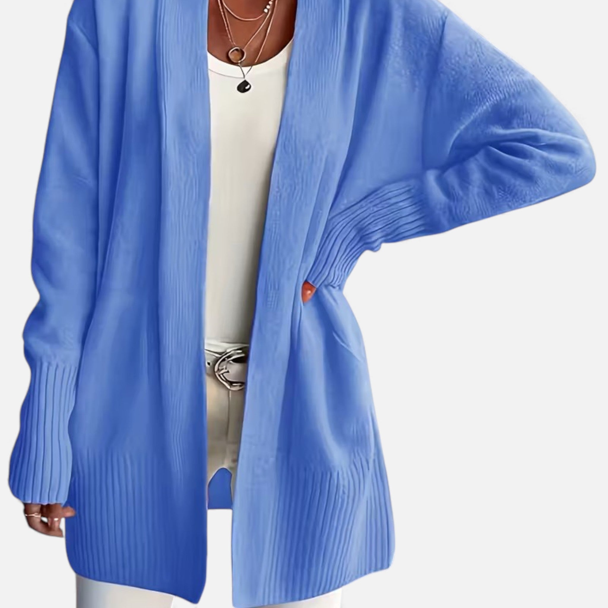 Monvéline | Women’s Knit Cardigan – Longline Everyday Elegance