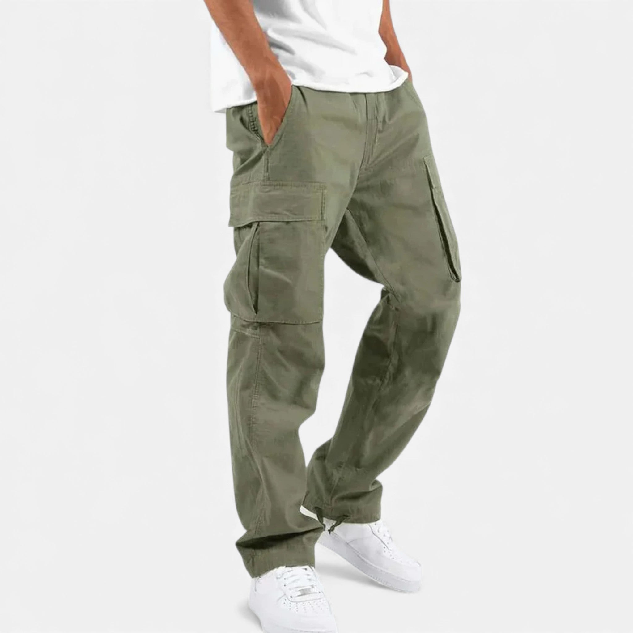 Monvéline | Men’s Cargo Trousers – Heritage Utility Elegance